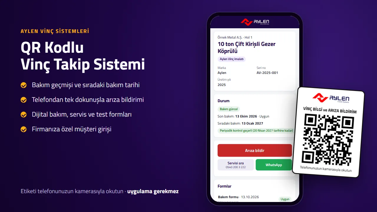 Vinç Takip Sistemi